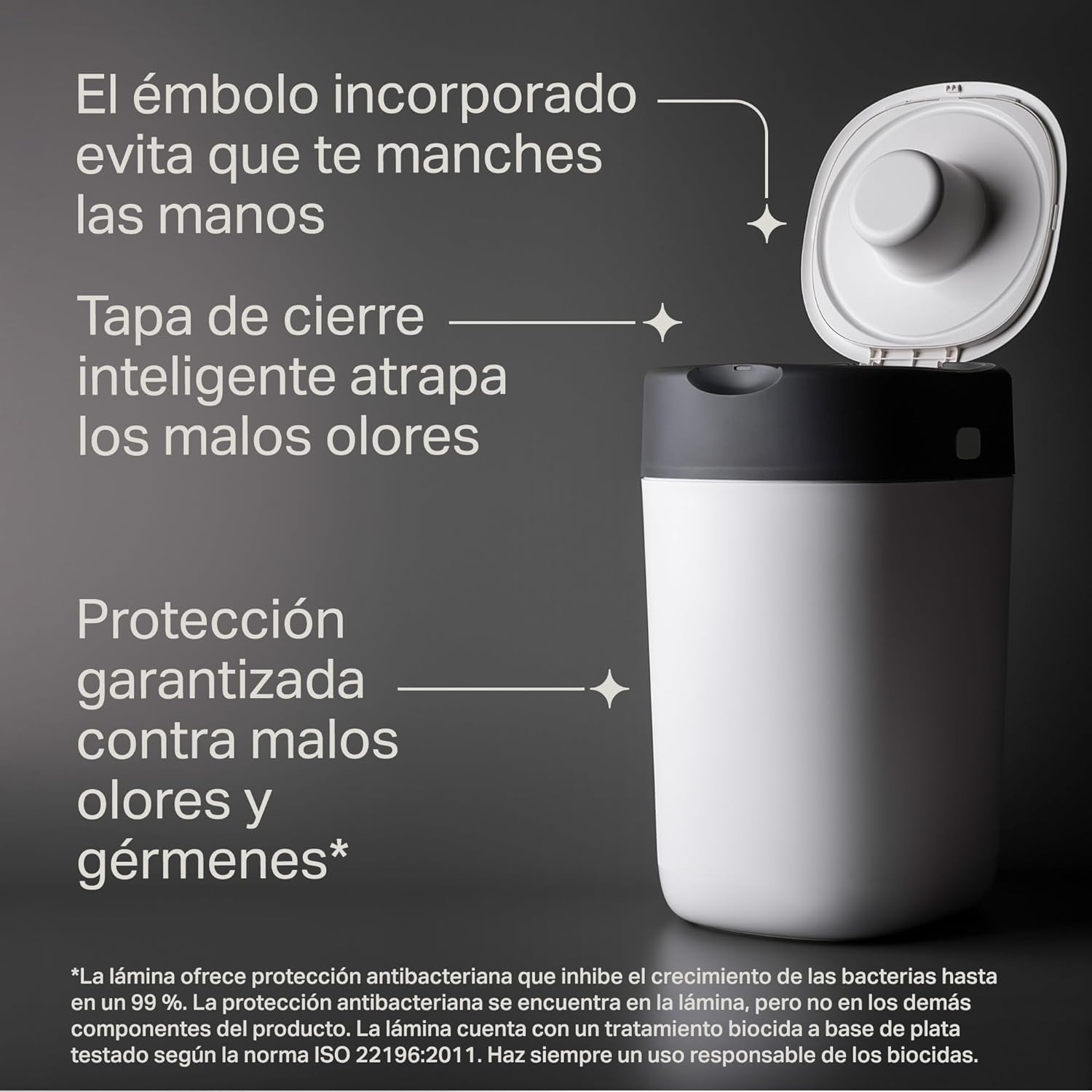 Tommee Tippee Contenedor para pañales Twist & Click, Pack Exclusivo con x2 Recambios incluidos, Protección garantizada contra