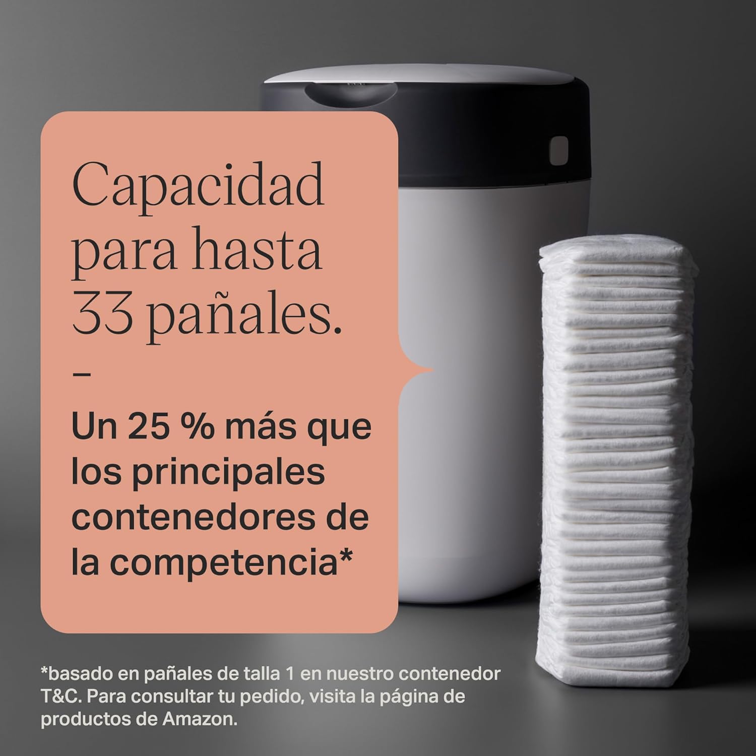 Tommee Tippee Contenedor para pañales Twist & Click, Pack Exclusivo con x2 Recambios incluidos, Protección garantizada contra