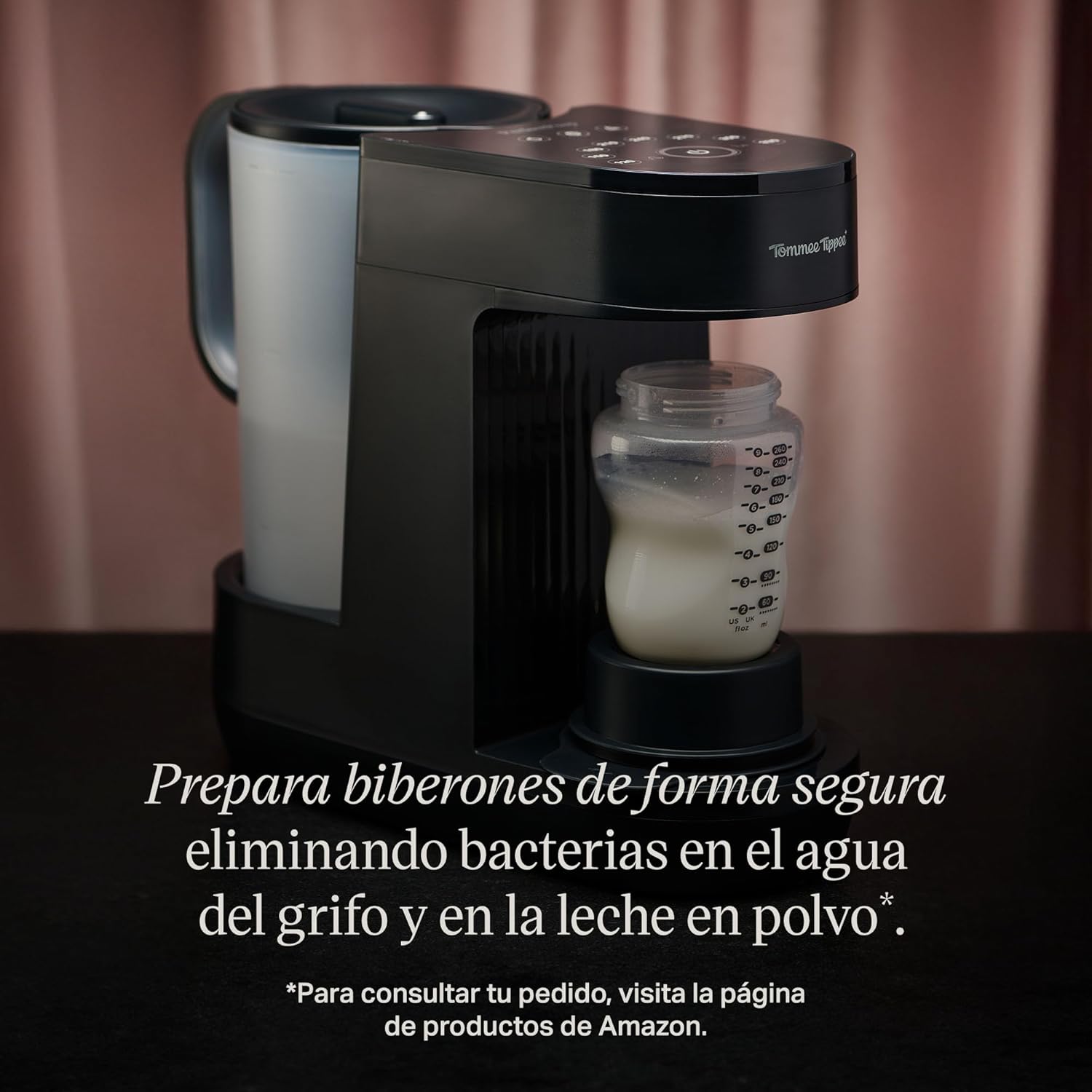 Tommee Tippee Perfect Prep, Preparador de Biberones, para un Biberón a Temperatura Corporal en 90 Segundos*, de Día y de Noch