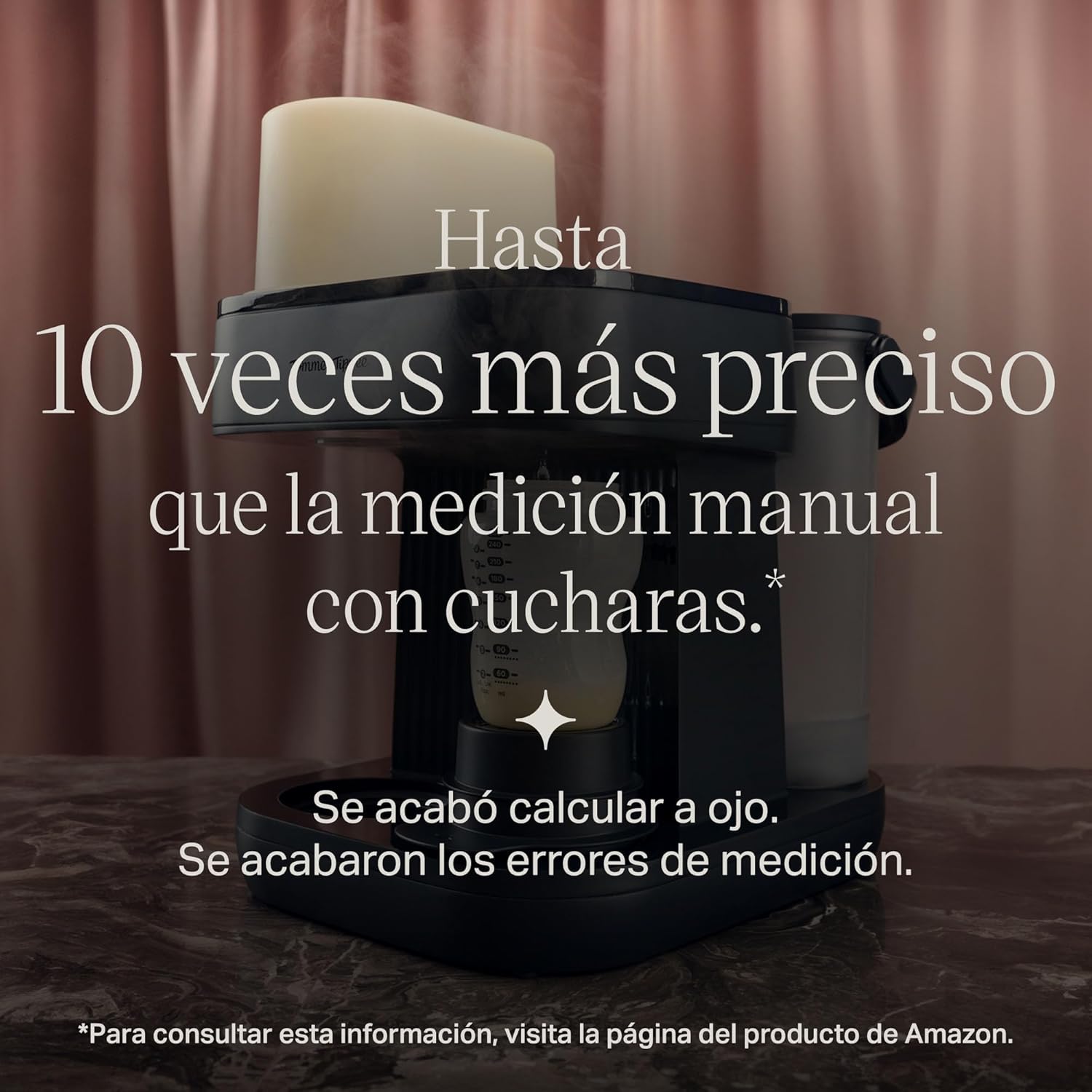 Tommee Tippee Preparador de Biberones Perfect Prep Pro con dispensador de leche en polvo, filtro de agua antibacteriano y asi