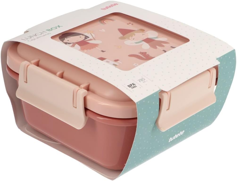 Tutete Fiambrera Infantil | Fiambrera escolar hermética | Apta para microondas y lavavajillas | Ideal para colegio, parque y