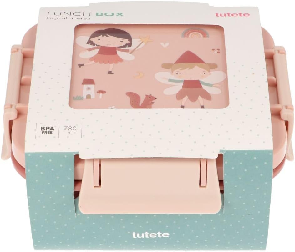 Tutete Fiambrera Infantil | Fiambrera escolar hermética | Apta para microondas y lavavajillas | Ideal para colegio, parque y